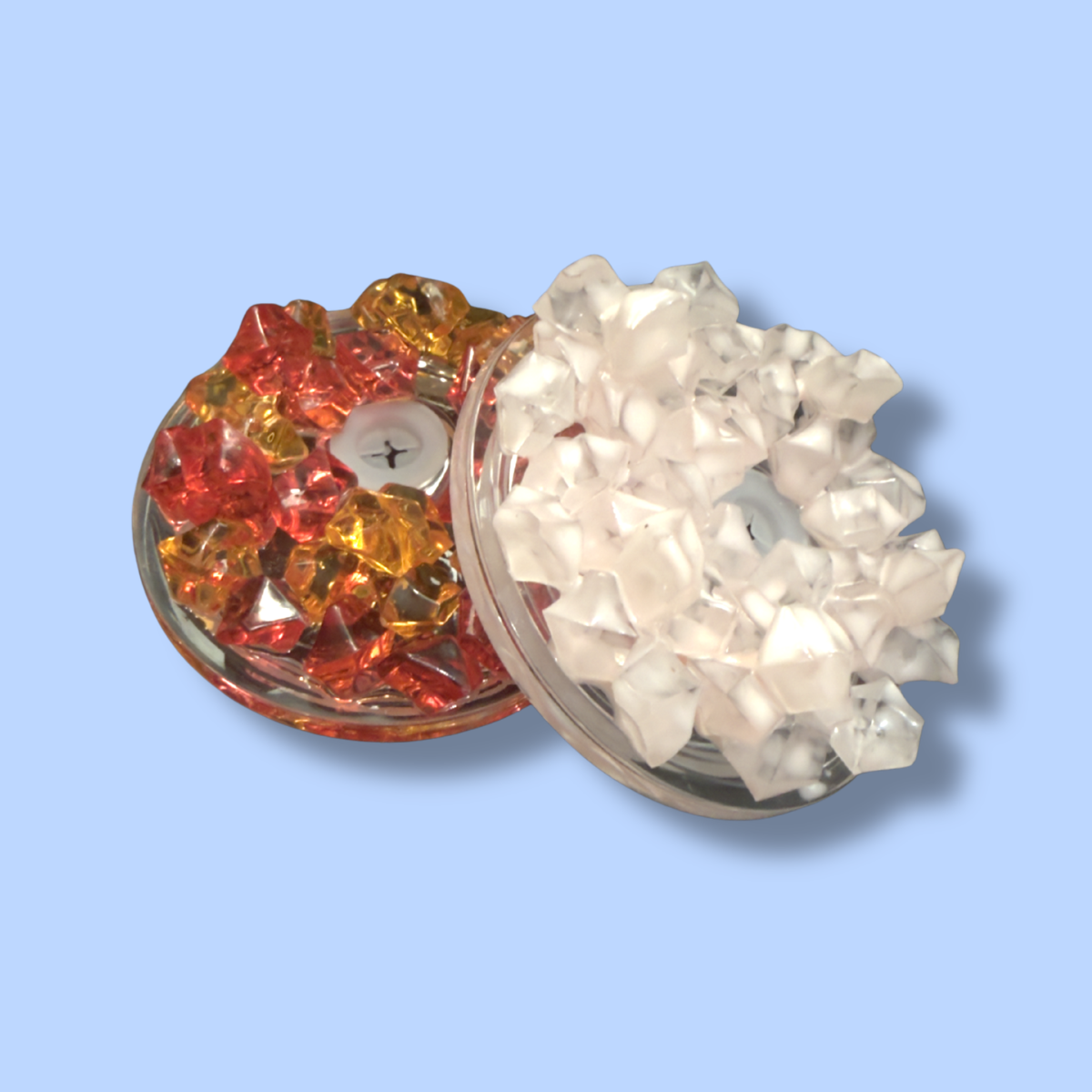 Gem Ice Lid Upgrade | Decorative Lid for 16oz & 24oz Snowglobe Tumblers